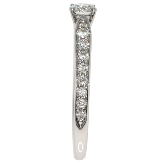 TIFFANY&Co. Ring PT950 Silver Harmony diamond Women Used Authentic