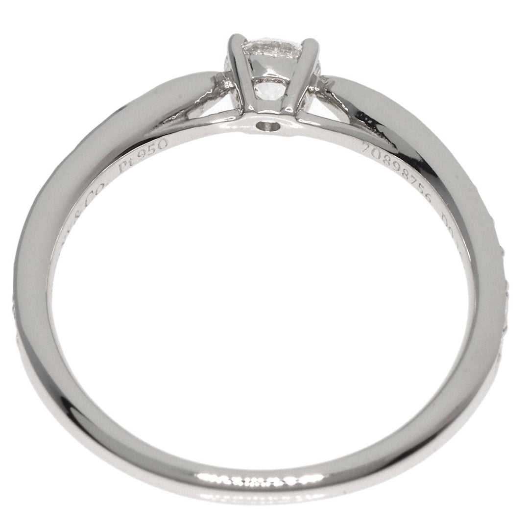 TIFFANY&Co. Ring PT950 Silver Harmony diamond Women Used Authentic