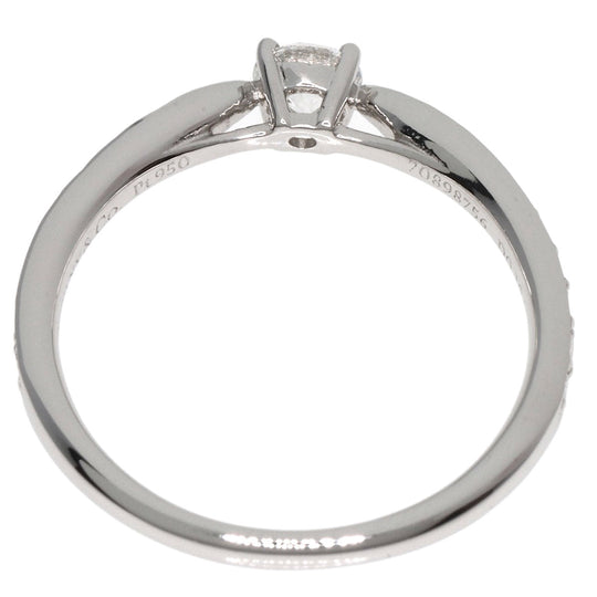 TIFFANY&Co. Ring PT950 Silver Harmony diamond Women Used Authentic
