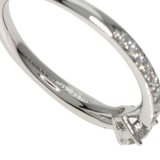 TIFFANY&Co. Ring PT950 Silver Harmony diamond Women Used Authentic