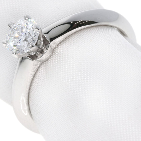 TIFFANY&Co. Ring PT950 Silver solitaire knife edge diamond Women Used Authentic
