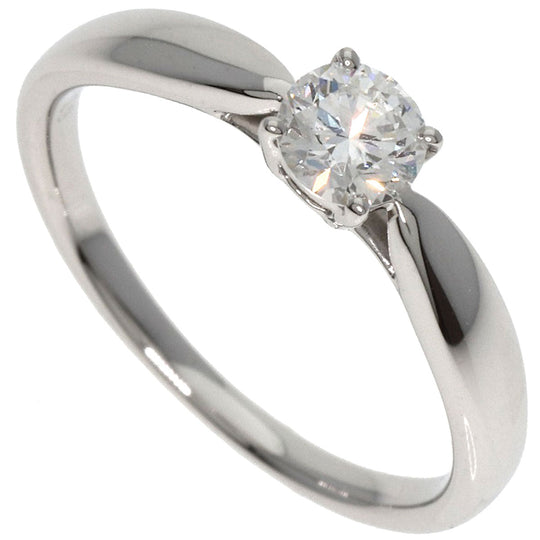 TIFFANY&Co. Ring PT950 Silver 1P diamond Women Used Authentic