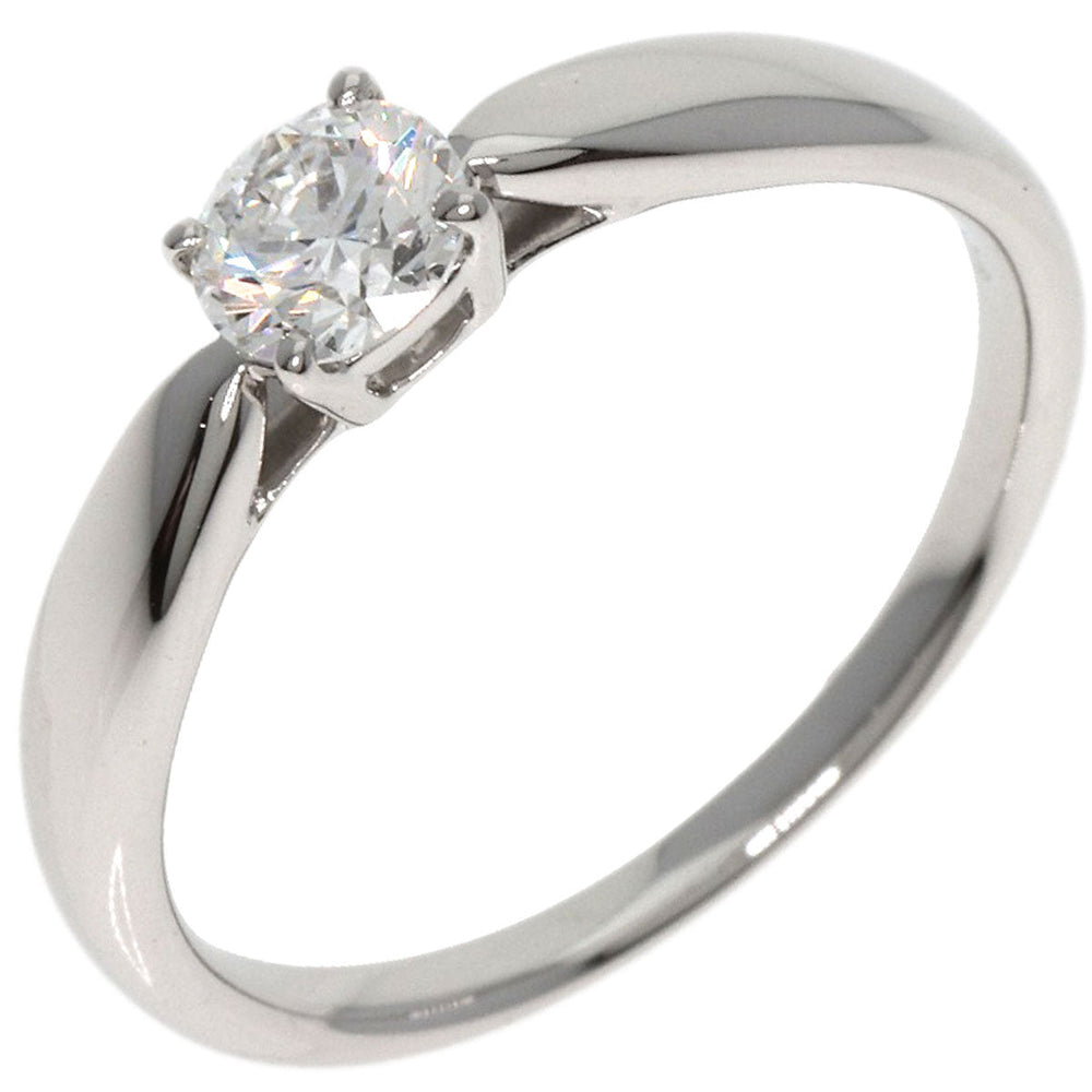TIFFANY&Co. Ring PT950 Silver 1P diamond Women Used Authentic