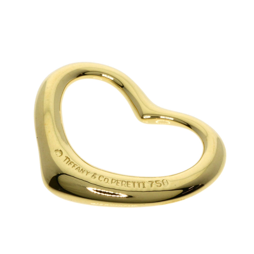 TIFFANY&Co. Pendant top 18K Yellow Gold gold Open heart Women Used Authentic