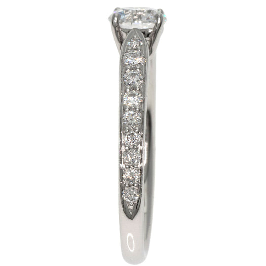 TIFFANY&Co. Ring PT950 Silver Harmony diamond Women Used Authentic