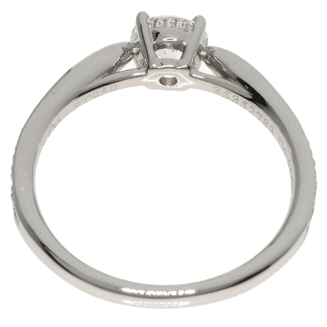 TIFFANY&Co. Ring PT950 Silver Harmony diamond Women Used Authentic