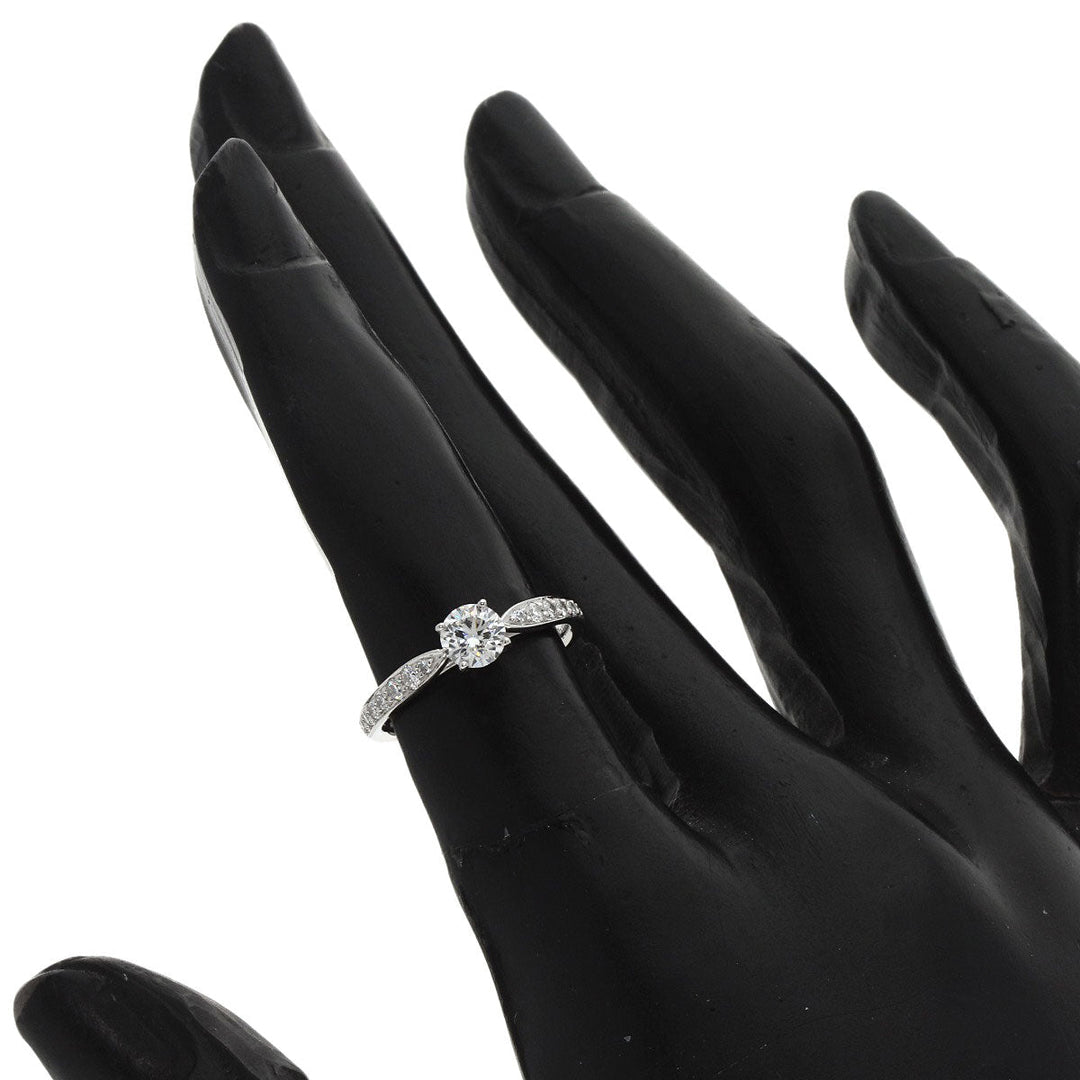 TIFFANY&Co. Ring PT950 Silver Harmony diamond Women Used Authentic