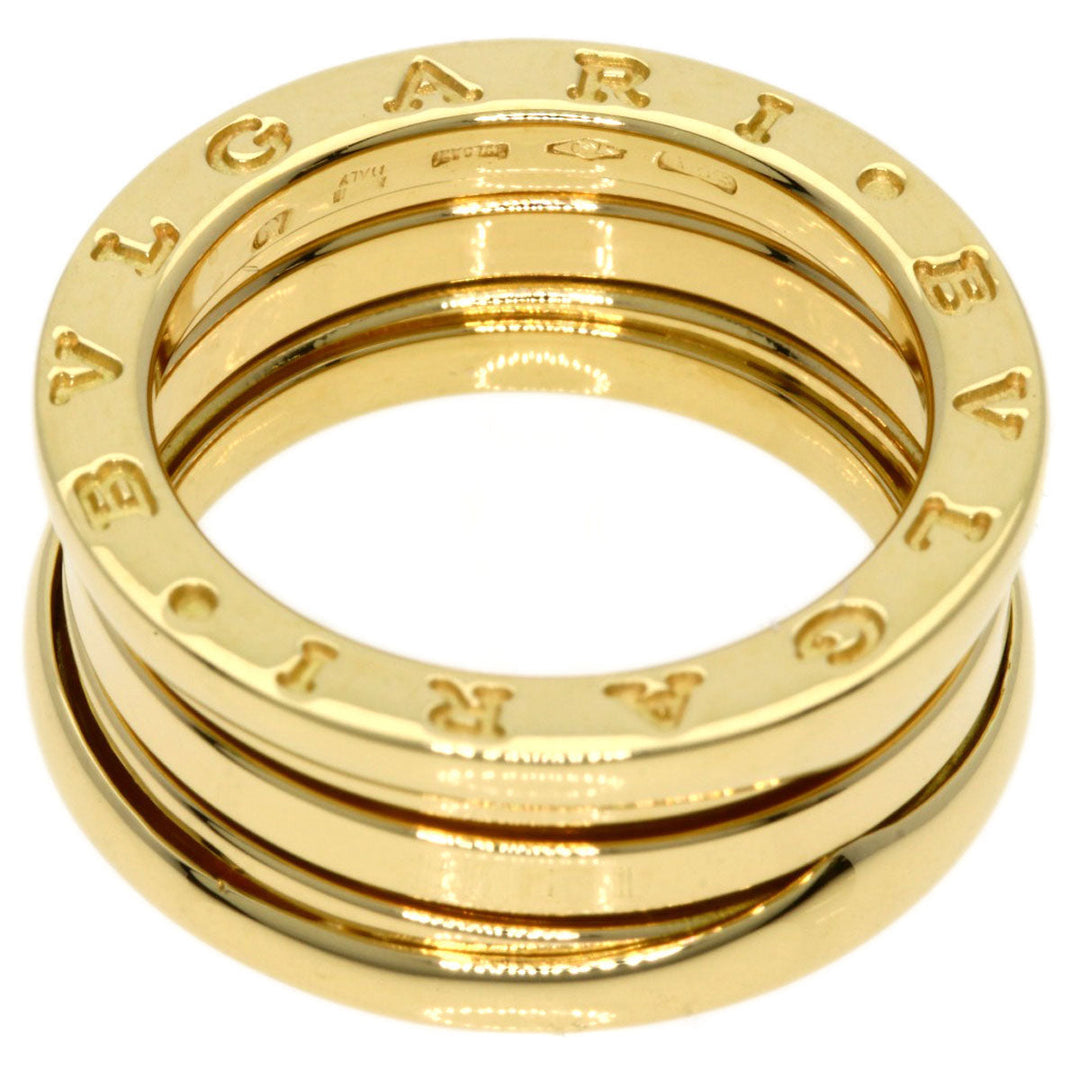 BVLGARI Ring 18K Yellow Gold gold B-zero1 B-zero One 2 Band #49 Women Used Authentic