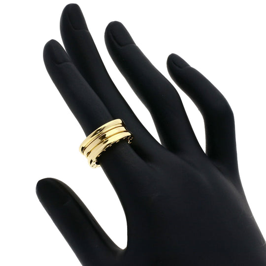 BVLGARI Ring 18K Yellow Gold gold B-zero1 B-zero One 2 Band #49 Women Used Authentic