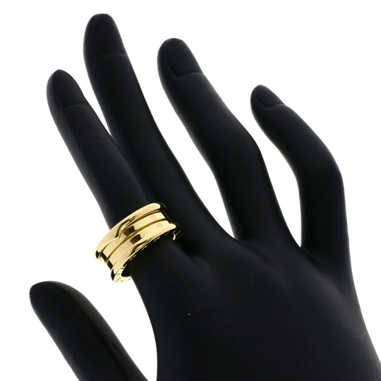 BVLGARI Ring 18K Yellow Gold gold B-zero1 B-zero One 2 Band #52 Women Used Authentic