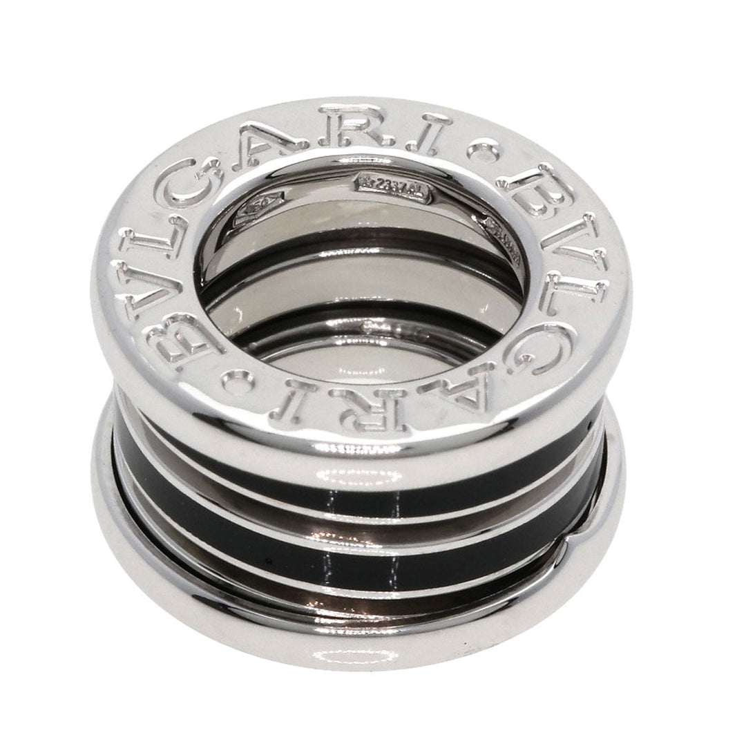 BVLGARI Pendant top K18WG Silver B-zero1 B-zero One Black Enamel Women Used Authentic
