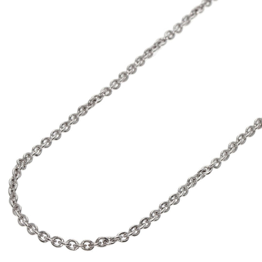 BVLGARI Necklace K18WG Silver Chain 15.7" Women Used Authentic
