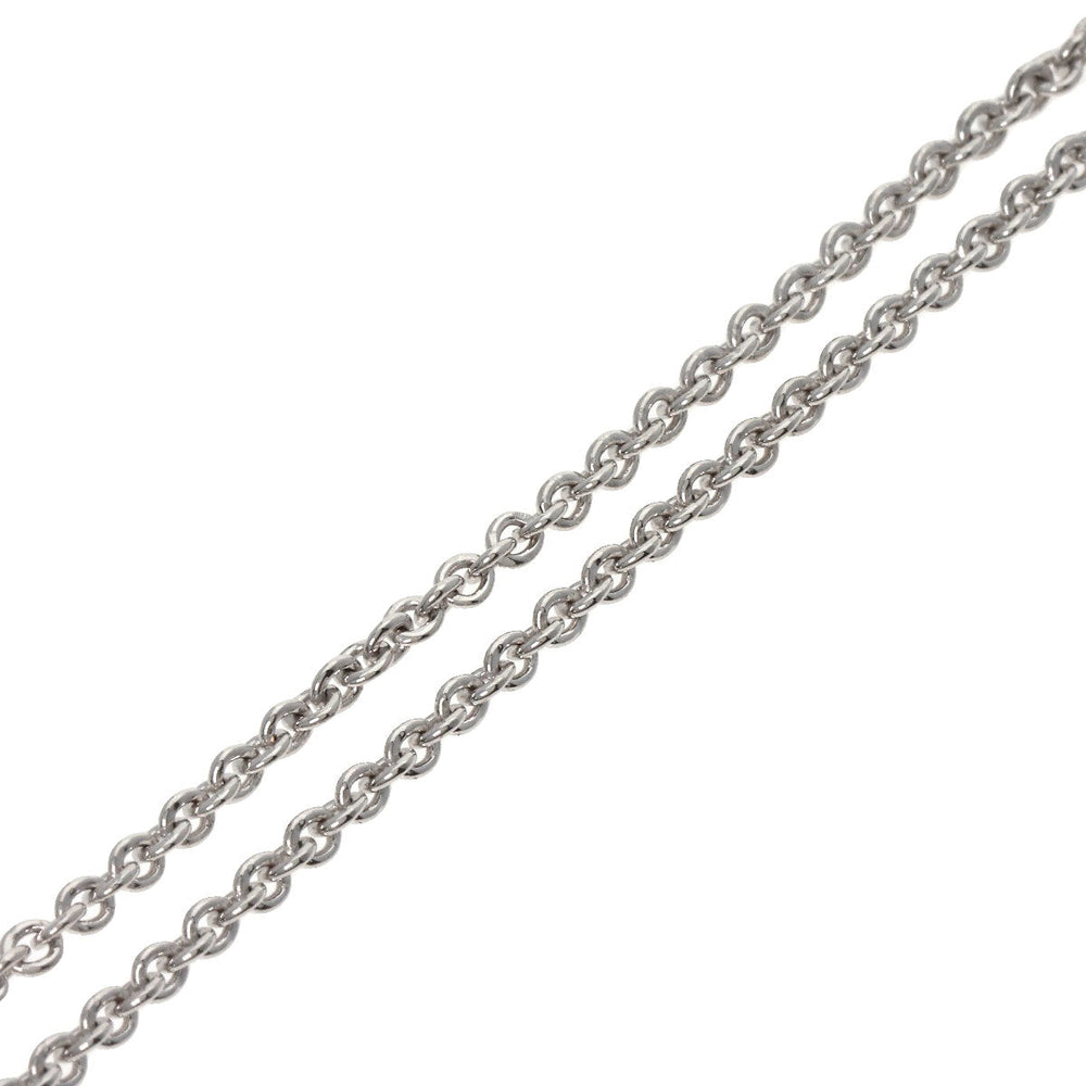 BVLGARI Necklace K18WG Silver Chain 15.7" Women Used Authentic