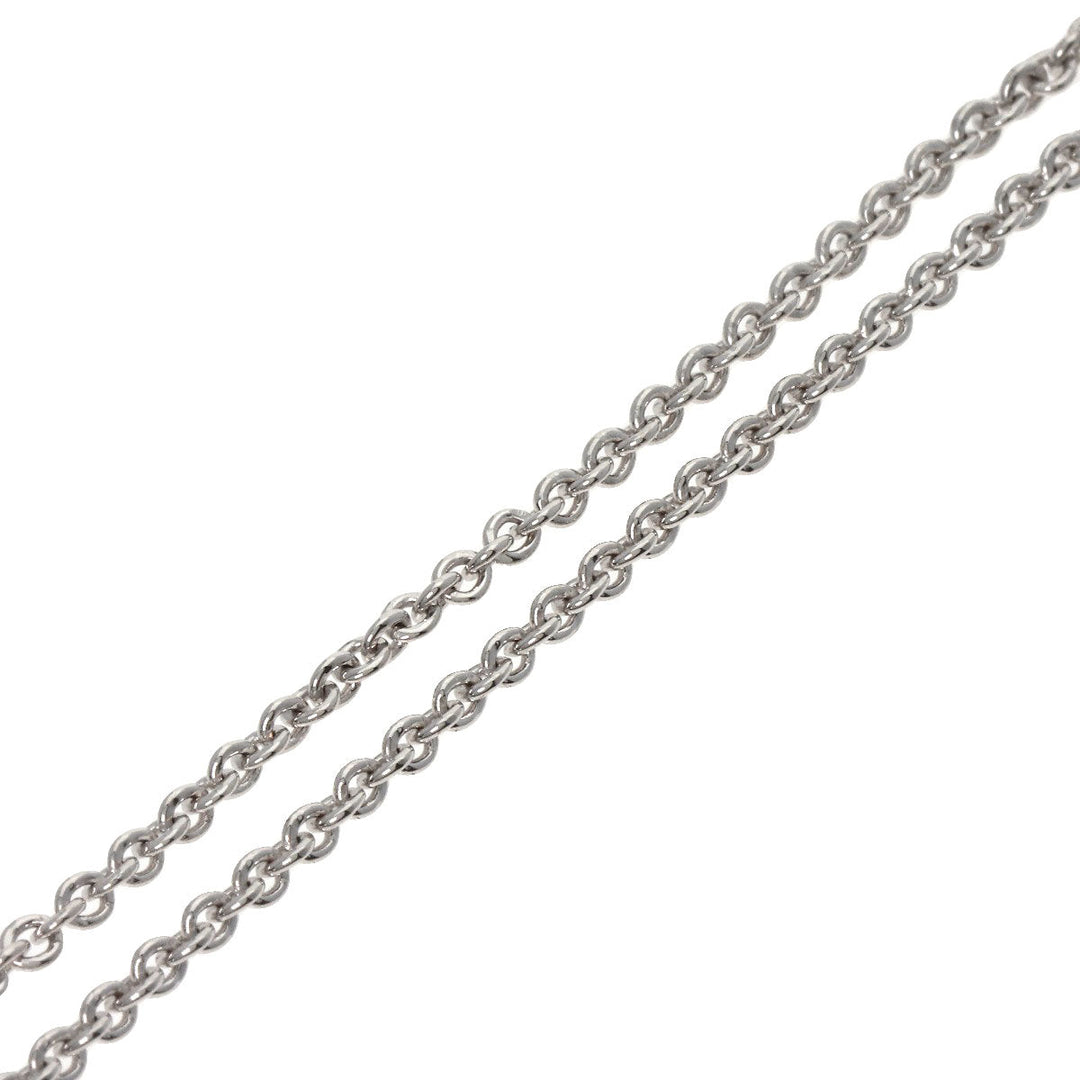 BVLGARI Necklace K18WG Silver Chain 15.7" Women Used Authentic