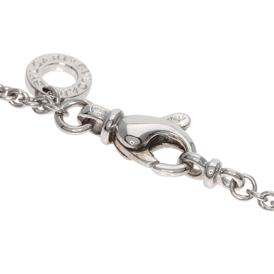 BVLGARI Necklace K18WG Silver Chain 15.7" Women Used Authentic