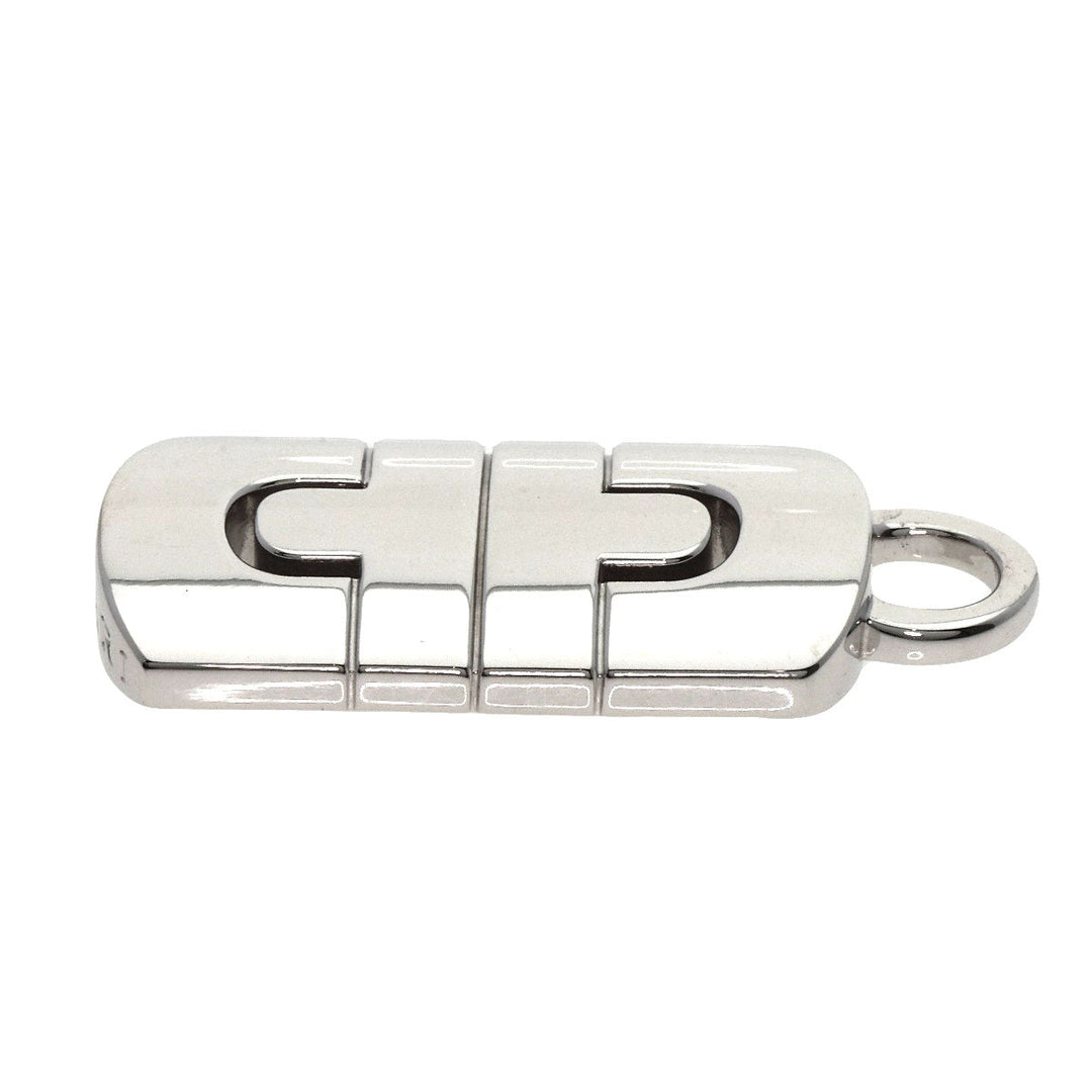 BVLGARI Pendant top K18WG Silver Parentesi Women Used Authentic