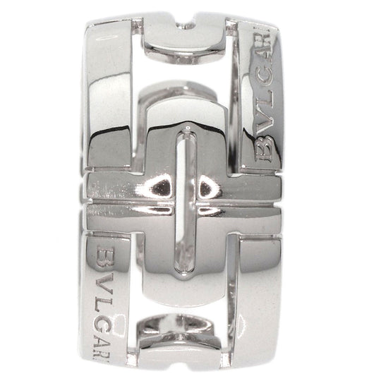 BVLGARI Ring K18WG Silver Parentesi Openwork Large #49