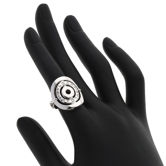 BVLGARI Ring K18WG Silver Astrare Cherki