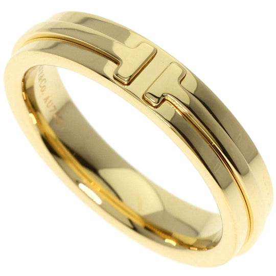 TIFFANY&Co. Ring 18K Yellow Gold gold T narrow Women Used Authentic