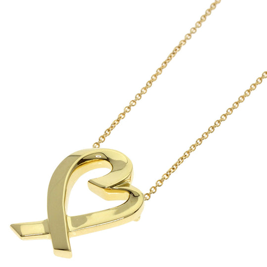 TIFFANY&Co. Necklace 18K Yellow Gold gold Loving heart Women Used Authentic