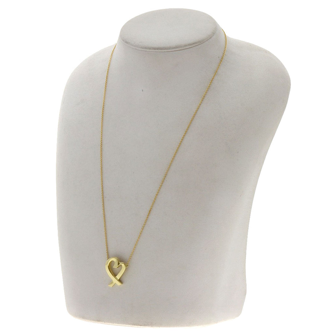 TIFFANY&Co. Necklace 18K Yellow Gold gold Loving heart Women Used Authentic