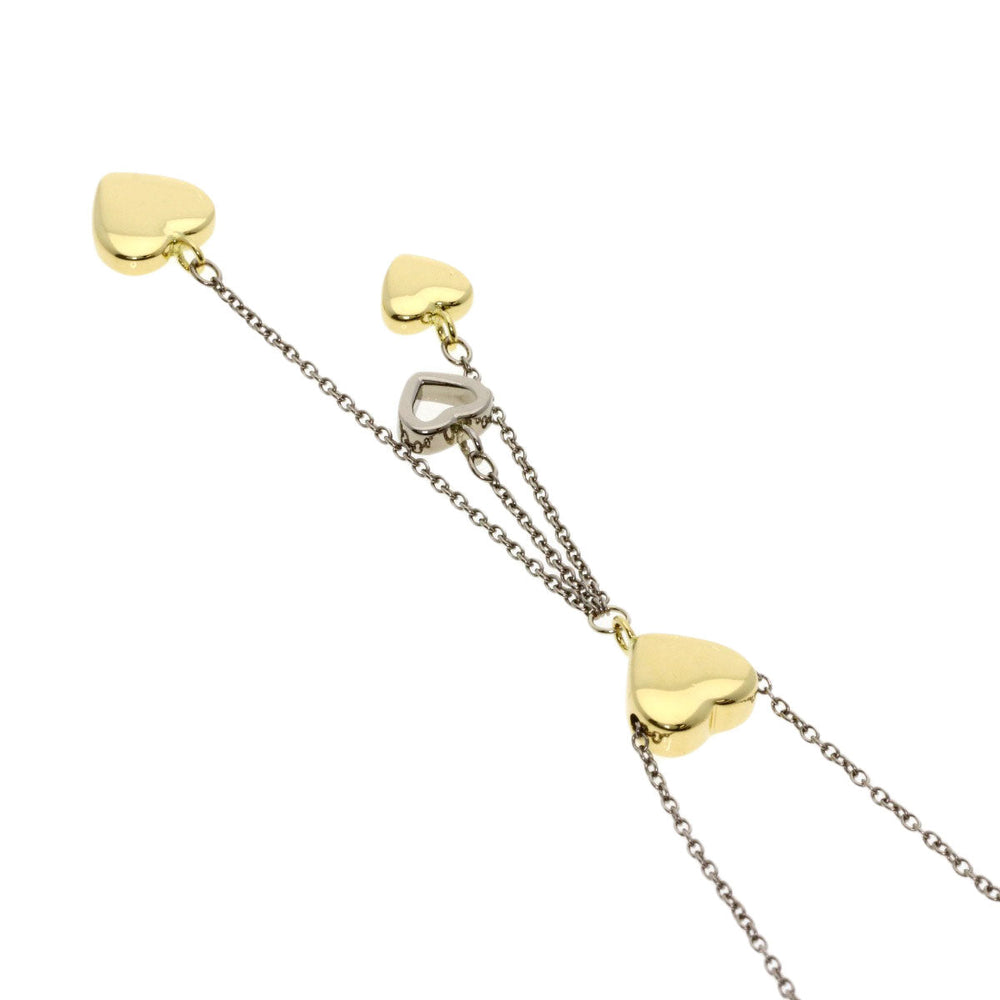 TIFFANY&Co. Necklace K18WG gold multi heart drop