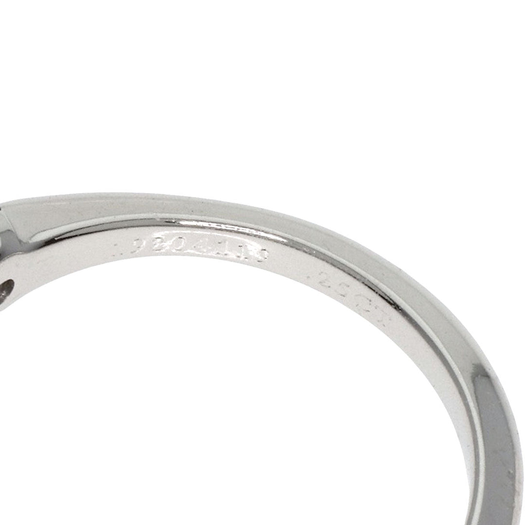 TIFFANY&Co. Ring PT950 Silver solitaire knife edge diamond Women Used Authentic