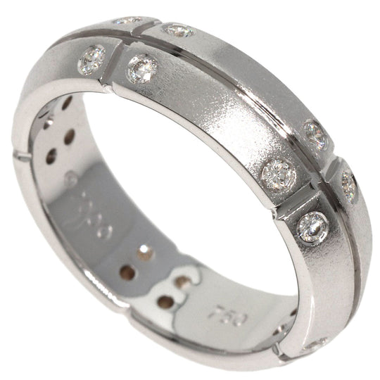TIFFANY&Co. Ring K18WG Silver Streamerica Diamond Women Used Authentic