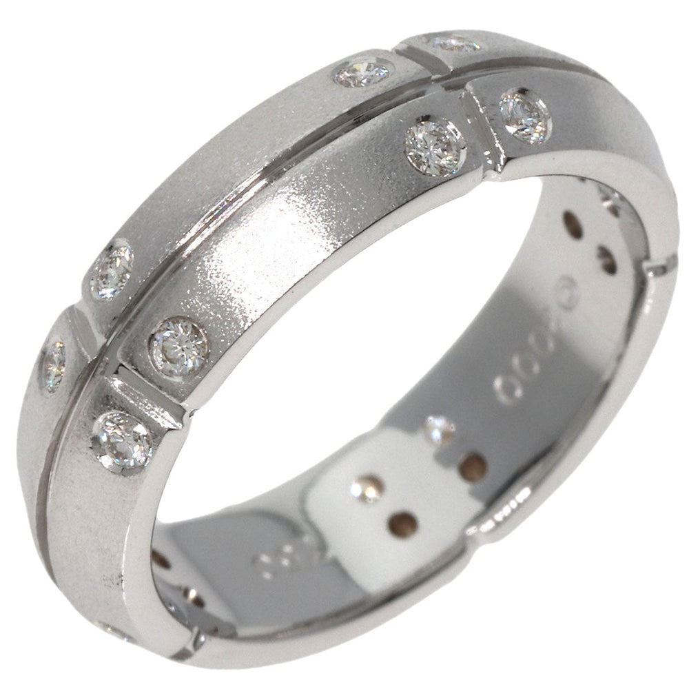TIFFANY&Co. Ring K18WG Silver Streamerica Diamond Women Used Authentic