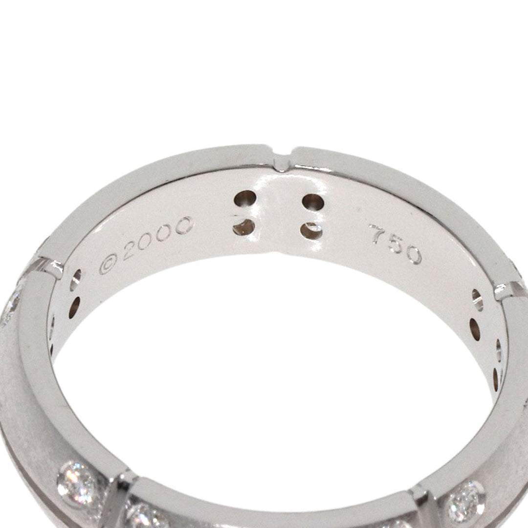 TIFFANY&Co. Ring K18WG Silver Streamerica Diamond Women Used Authentic