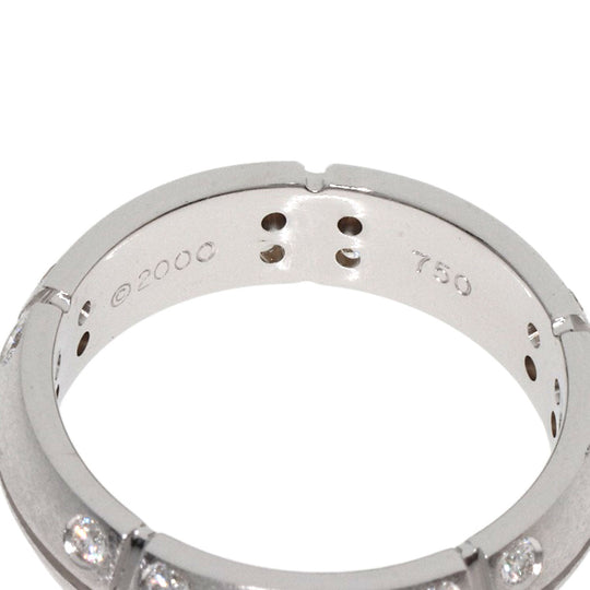 TIFFANY&Co. Ring K18WG Silver Streamerica Diamond Women Used Authentic