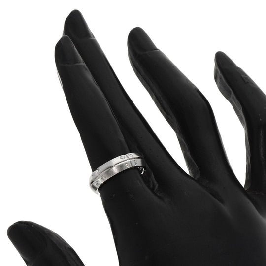TIFFANY&Co. Ring K18WG Silver Streamerica Diamond Women Used Authentic