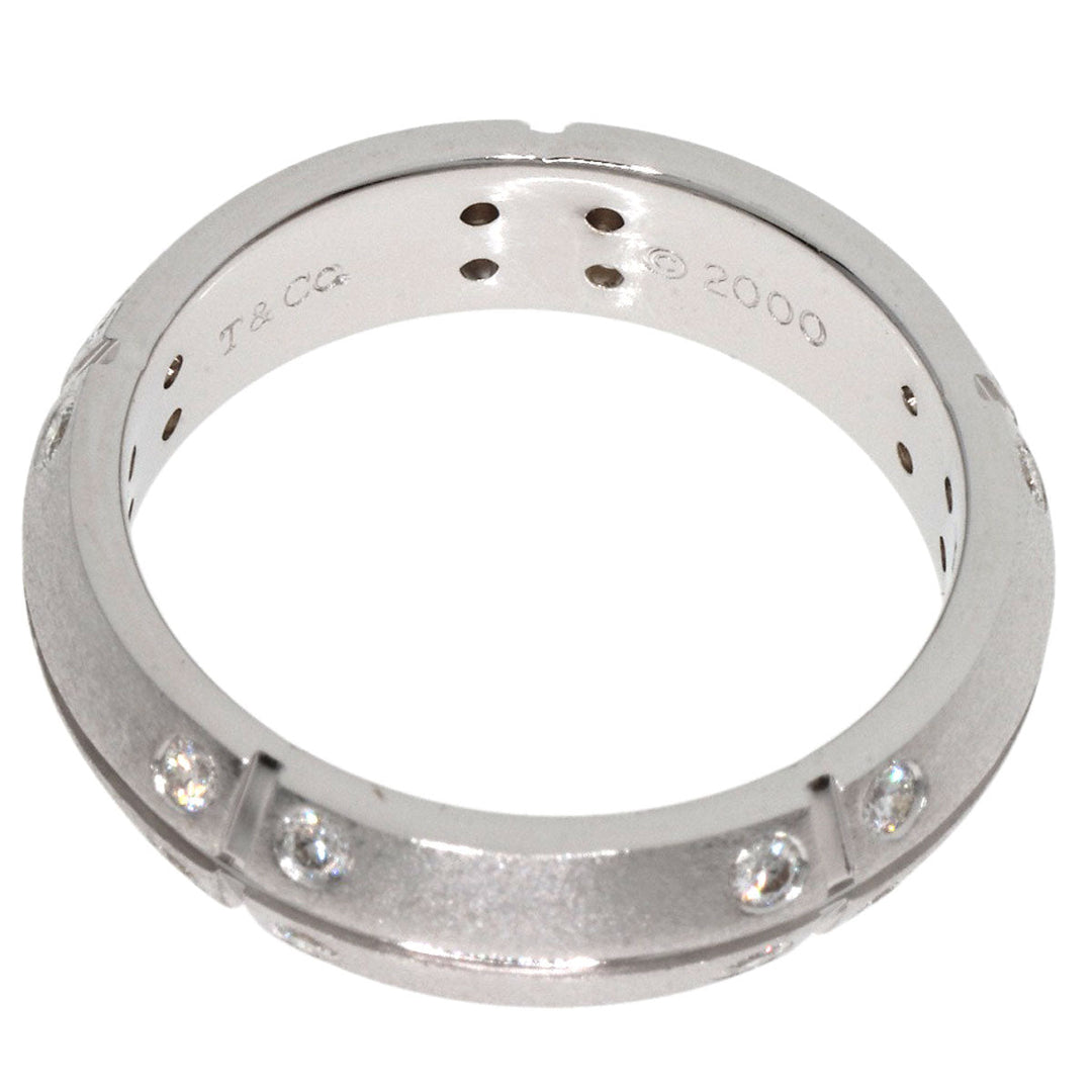 TIFFANY&Co. Ring K18WG Silver Streamerica Diamond