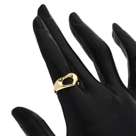 TIFFANY&Co. Ring 18K Yellow Gold gold Open heart Women Used Authentic