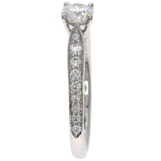 TIFFANY&Co. Ring PT950 Silver Harmony diamond Women Used Authentic
