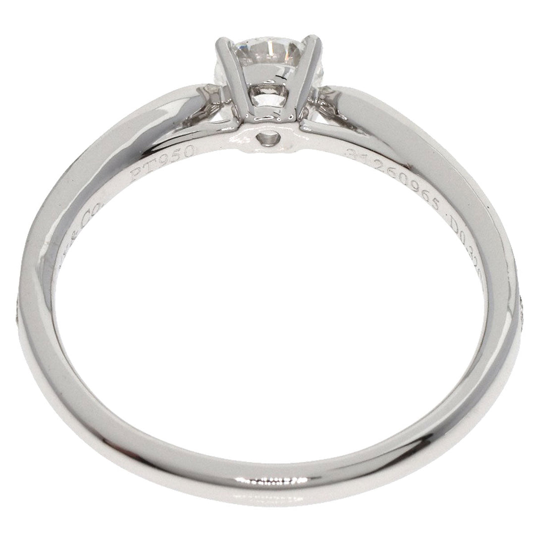 TIFFANY&Co. Ring PT950 Silver Harmony diamond Women Used Authentic