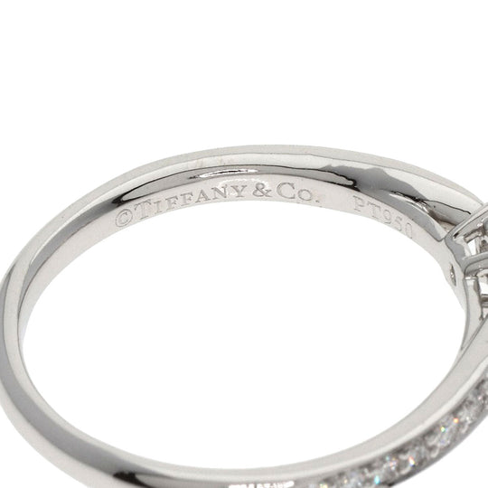 TIFFANY&Co. Ring PT950 Silver Harmony diamond Women Used Authentic