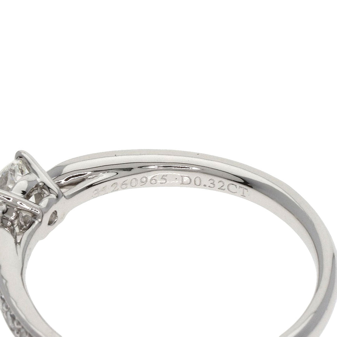 TIFFANY&Co. Ring PT950 Silver Harmony diamond Women Used Authentic