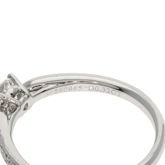 TIFFANY&Co. Ring PT950 Silver Harmony diamond Women Used Authentic