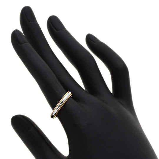 TIFFANY&Co. Ring K18YG , PT950 Silver Milgrain Women Used Authentic