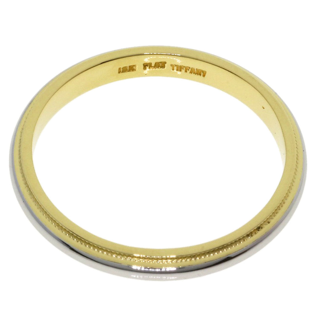 TIFFANY&Co. Ring K18YG , PT950 gold Milgrain Women Used Authentic