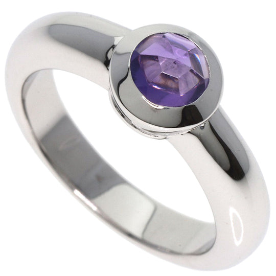 TIFFANY&Co. Ring K18WG Silver Rose Cut Amethyst