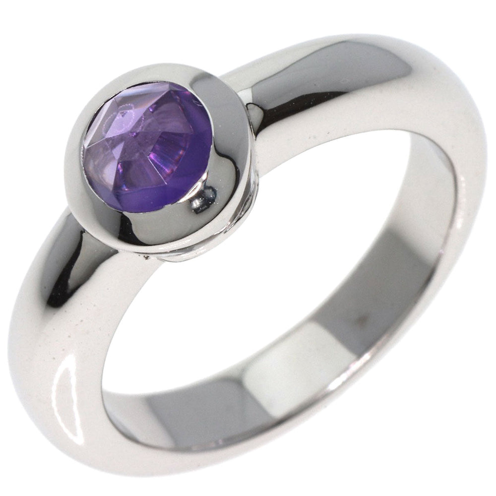 TIFFANY&Co. Ring K18WG Silver Rose Cut Amethyst