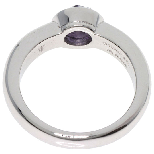 TIFFANY&Co. Ring K18WG Silver Rose Cut Amethyst