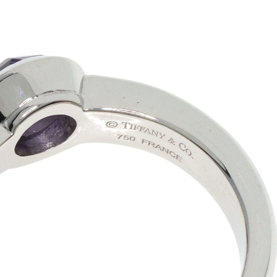 TIFFANY&Co. Ring K18WG Silver Rose Cut Amethyst