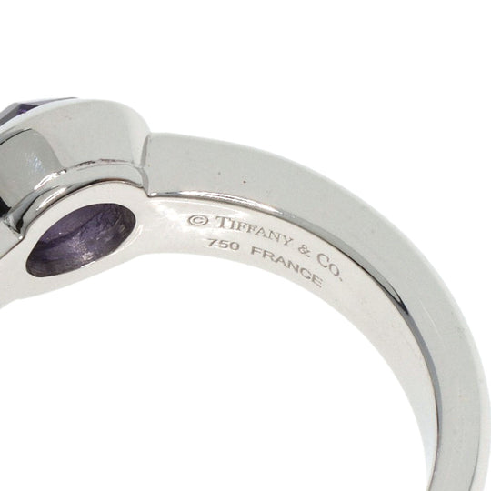 TIFFANY&Co. Ring K18WG Silver Rose Cut Amethyst