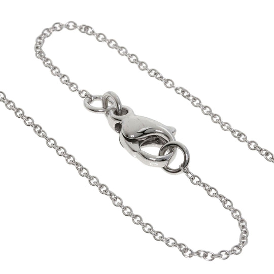 TIFFANY&Co. Necklace K18WG Silver Metrocross