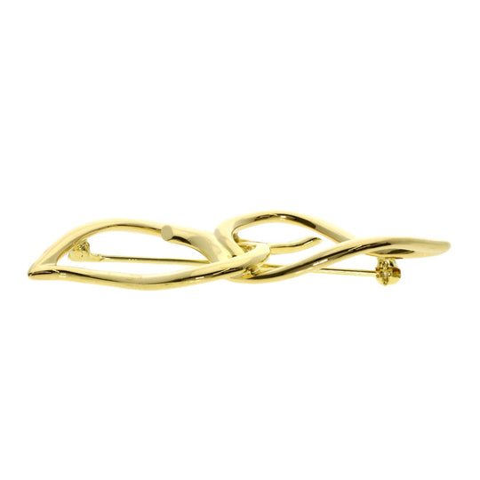 TIFFANY&Co. Brooch 18K Yellow Gold gold double leaf