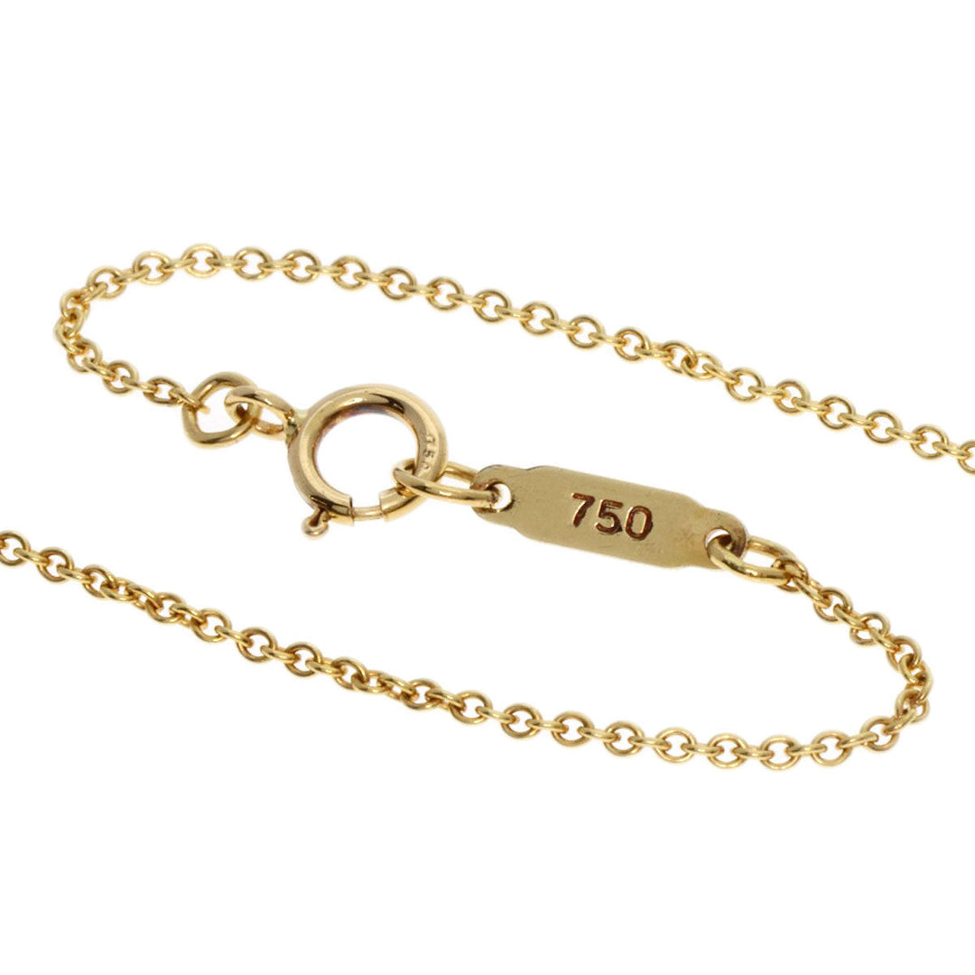 TIFFANY&Co. Necklace 18K Yellow Gold gold Dots Cross Diamond Women Used Authentic