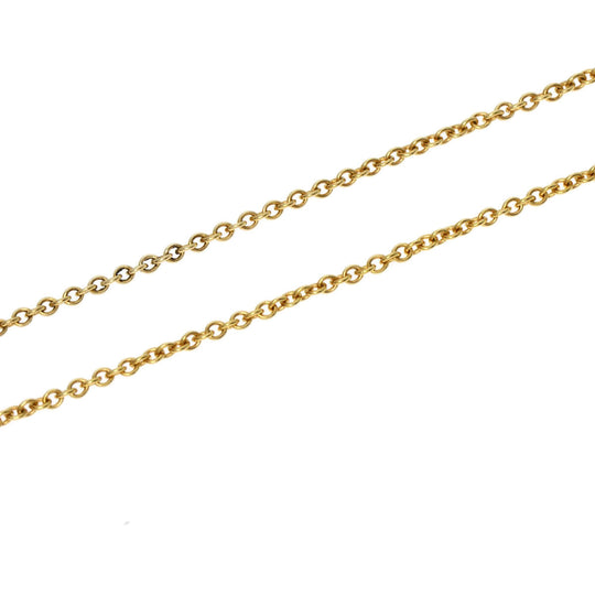 TIFFANY&Co. Necklace 18K Yellow Gold gold Dots Cross Diamond Women Used Authentic
